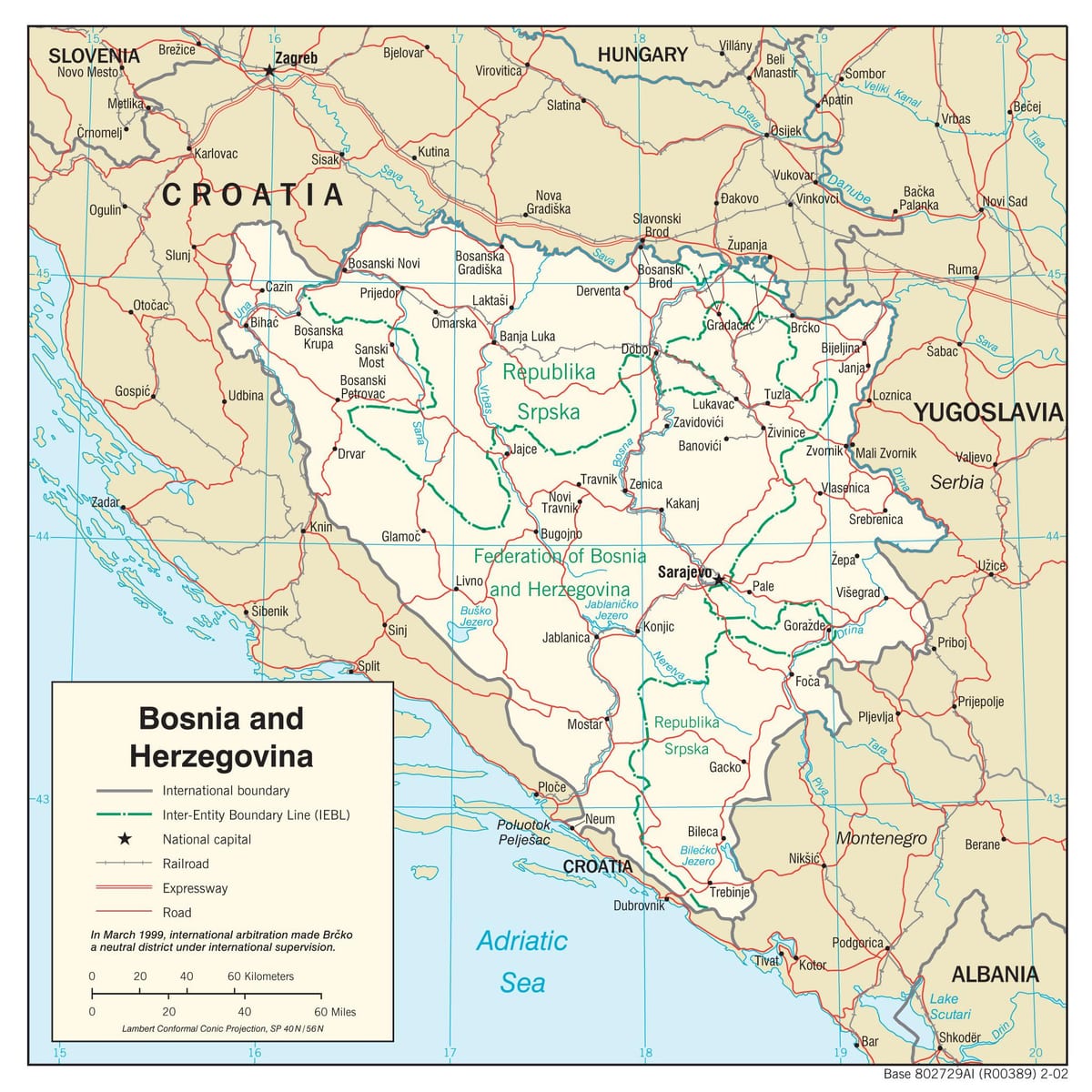 Боснія і Герцеговина карті