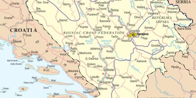 Карта Боснії
