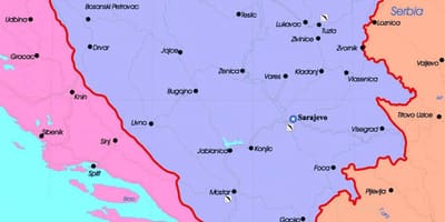 Політичної системи Боснії і Герцеговини карта