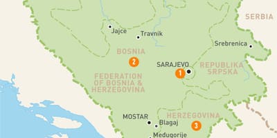 Карта Боснії Сараєво