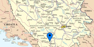 Карта мостар, Боснія і Герцеговина