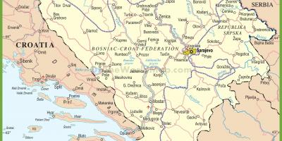 Карта Боснії дороги