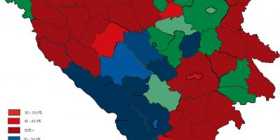 Боснія релігії карті