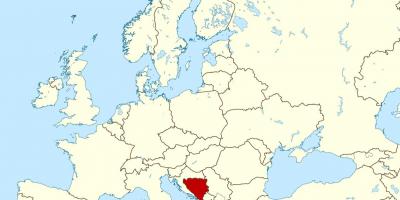 Боснія і Герцеговина на карті світу