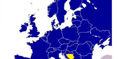Карта Боснії і Герцеговини Європи